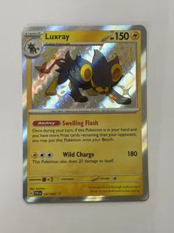 Luxray 137/091 SV: Paldean Fates Holo Baby Shiny Rare NM Pokemon TCG - Image 1