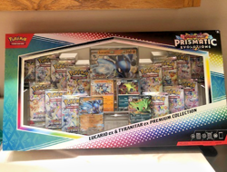 Pokemon Prismatic Evolutions Lucario ex & Tyranitar ex Premium Collection/Sealed - Image 3