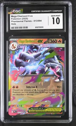 Mega Charizard X ex 013/094 Me02: Phantasmal Flames Holo for sale online - Image 1