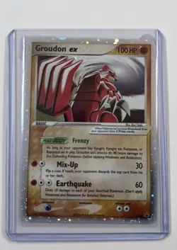 2006 Pokemon Groudon ex #038 (EX Collector's Tins) Black Star Promo Holo MP-LP - Image 1