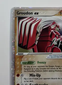 2006 Pokemon Groudon ex #038 (EX Collector's Tins) Black Star Promo Holo MP-LP - Image 4