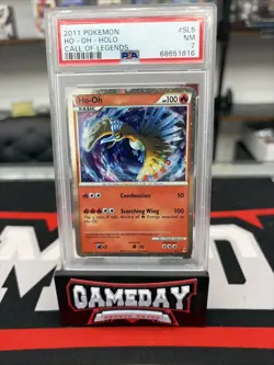 ??? HO-OH HOLO - PSA 7 (NM) - CALL OF LEGENDS ???2011 Pokemon Holo Heat - Image 1
