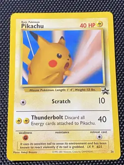 Black Star Promo #26 Pikachu Pokemon League 2001 Pokemon LP/NM - Image 1