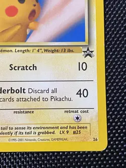 Black Star Promo #26 Pikachu Pokemon League 2001 Pokemon LP/NM - Image 4