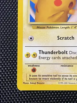 Black Star Promo #26 Pikachu Pokemon League 2001 Pokemon LP/NM - Image 5