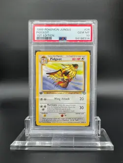 1999 Pokemon Jungle 1st Edition Pidgeot #24 PSA 10 GEM MINT WotC Vintage Low Pop - Image 1