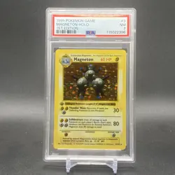 1999 Pokemon Game #9 Magneton-Holo 1st Edition Shawdowless PSA 7 - Image 1