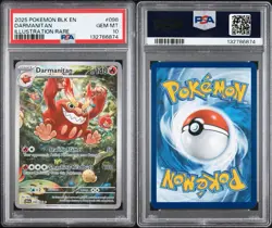2025 POKEMON BLK EN-BLACK BOLT ILLUSTRATION RARE #098 DARMANITAN PSA 10 GEM MINT - Image 3