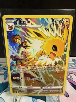 Pokemon TCG: Jolteon TG04/TG30 SWSH09: Brilliant Stars Trainer Gallery NM - Image 2