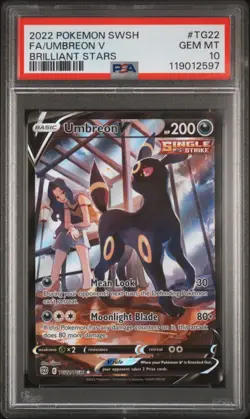 PSA 10 GEM MINT Umbreon V TG22/TG30 POKEMON SWSH: Brilliant Stars **UMBREON** - Image 1
