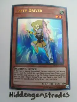 Yugioh! Lefty Driver DUPO-EN033 Ultra Rare Unlimited Near Mint! - Image 1