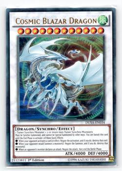 Cosmic Blazar Dragon - DUSA-EN034 - Ultra Rare - 1st Edition Yugioh - Image 1