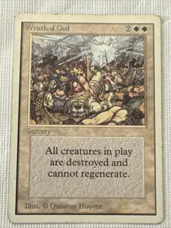 MTG - Unlimited - Wrath of God - MP - Rare - Image 1