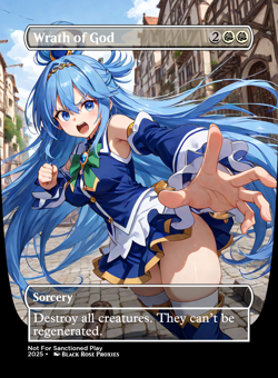 Wrath of God - MTG Anime Custom - Playtest- Not For Sanctioned Play - Image 1