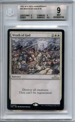 Mint Wrath of God - 30th Anniversary Edition - BGS 9 Magic the Gathering MTG - Image 1