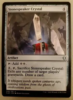 1x Stonespeaker Crystal CLB Battle for Baldur's Gate MTG Magic the Gathering NM - Image 1