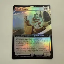 Monk Gyatso FOIL Extended Art 173 Avatar Eternal TLE MTG Rare Unplayed Mint M/NM - Image 1