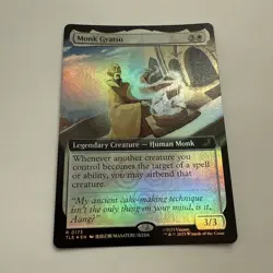 Monk Gyatso FOIL Extended Art 173 Avatar Eternal TLE MTG Rare Unplayed Mint M/NM - Image 2