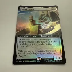 Monk Gyatso FOIL Extended Art 173 Avatar Eternal TLE MTG Rare Unplayed Mint M/NM - Image 3