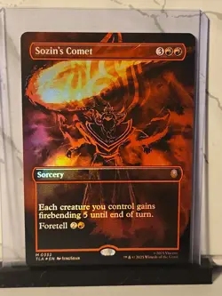 Sozin's ComeT Borderless Foil MTG, Avatar, The Last Airbender NM - Image 1