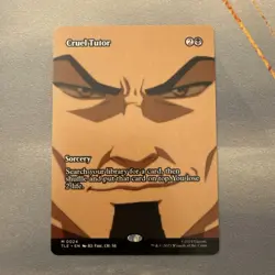 Cruel Tutor MINT Borderless 24 Avatar Eternal TLE MTG Mythic Unplayed Regular NM - Image 1