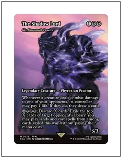 1x The Shadow Lord Gix, Yawgmoth Praetor, Showcase, Final Fantasy, Magic MTG NM - Image 1