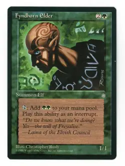 Magic the Gathering Ice Age Fyndhorn Elder MTG Green - Image 1