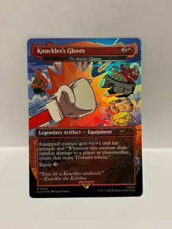 Knuckles's Gloves - The Reaver Cleaver (Rainbow Foil) Secret Lair Drop Foil NM - Image 1