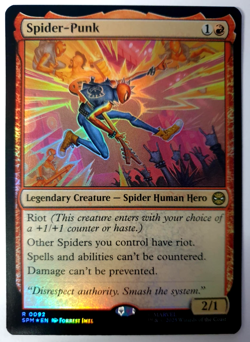 MTG Marvel Spider-Man - Spider-Punk - FOIL Rare 0092 NM - Image 1