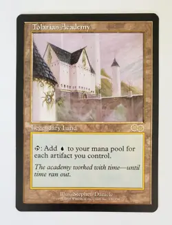 MTG Magic the Gathering Tolarian Academy Urza's Saga EX Excellent condition - Image 1