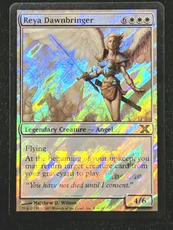 2007 Magic MTG 10th Edition Reya Dawnbringer Promo FOIL x1 NM8+ - Image 1