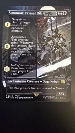 Summon: Primal Odin (Borderless) R FINAL FANTASY 365 NM - Image 1
