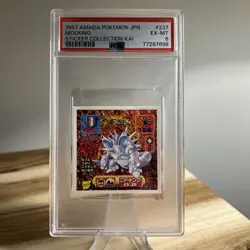 PSA 6 1997 Amada Pokemon Japanese Nidoking Sticker Collection Kai 237 Low Pop - Image 1