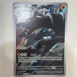 Pokemon TCG Houndoom Full Art Holo Card 066/064 Shrouded Fable Illustration Rare - Image 1