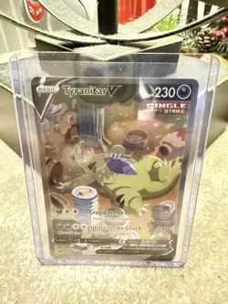 2021 Pokemon Tyranitar V Battle Styles Rare Holo #155 Alt Art Possible PSA 10 - Image 1