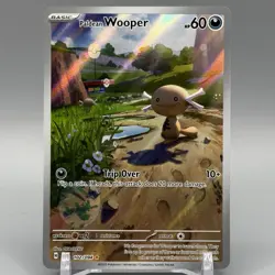 Paldean Wooper 102/094 PFL Illustration Rare Phantasmal Flames Pokemon Card NM - Image 1