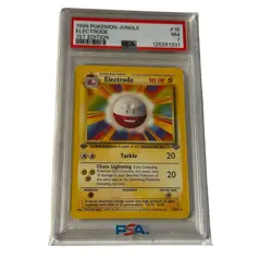 1999 PSA 7 Pokemon Jungle Electrode 1st Edition #18 Graded - Image 1