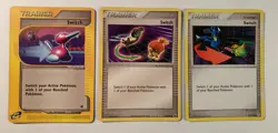 Pokemon TCG Trainer Card Lot H - SWITCH 157/165 92/109 119/130 - LP - Image 1