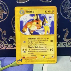 Pokemon TCG Expedition Base Set - Raichu 61/165 Non-Holo Rare HP - Image 1