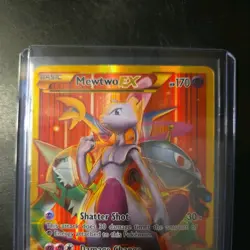 Pokemon Mewtwo EX 164/162 Breakthrough Secret Rare Card HP Condition - Image 2