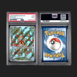 2025 Shuckle 136/132 Illustration Rare Pokemon Mega Evolution PSA 9 - Image 1
