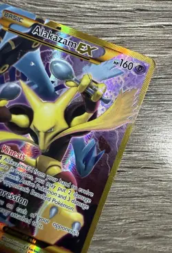 Pokemon TCG Alakazam EX Fates Collide 125/124 Full Art Secret Rare Card - Image 3