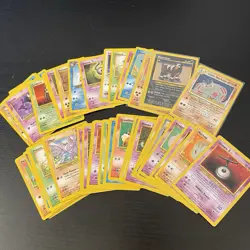 Lot Of 50 Vintage Pokemon Neo Destiny Unlmtd Common/Uncommon Cards NM-LP - Image 1