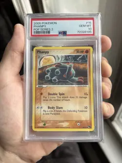 Pokemon 2005 Phanpy POP Series 2 PSA 10 - Image 1