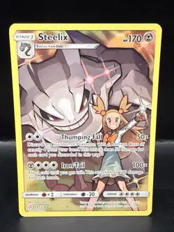 Pokemon 2019 Sun & Moon Cosmic Eclipse Steelix 247/236 Secret Rare - Image 1