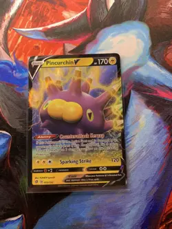 Pincurchin V - 072/192 - Pokemon Rebel Clash Sword & Shield Ultra Rare Card NM - Image 1