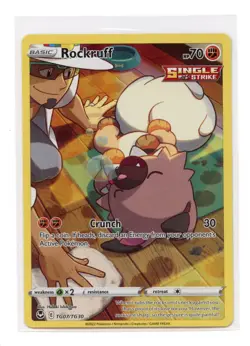 Rockruff TG07/TG30 Ultra Rare Holo Silver Tempest Trainer Gallery Pokemon NM - Image 1