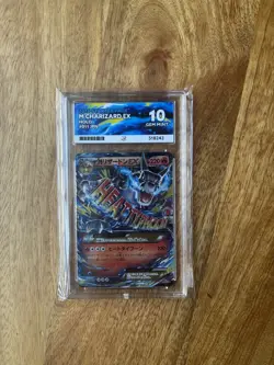 ACE 10 M Charizard EX Starter 011/072 Holo 20th XY Foil Pokemon Card Japanese - Image 1