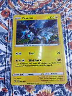 Pokemon - Zekrom Cosmos Holo - 060/185 - SWSH Vivid Voltage - Image 1