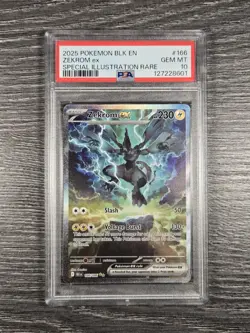 PSA 10 Zekrom EX #166/086 Pokemon Black Bolt Special Illustration Rare - Image 1